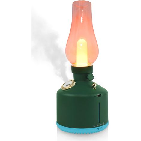 Essential Oil Diffuser, Nebulizing Essential Oil Diffuser, Humidifier Aromatherapy Diffuser with 7 Colors LED Light for Home, Yoga, Office (280ML, Olive Green) (1/5)