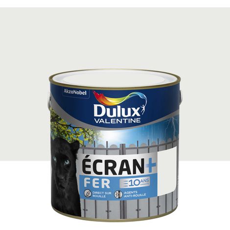 Peinture Ecran Fer Brillant 2l Blanc Pur - Dulux Valentine (1/3)