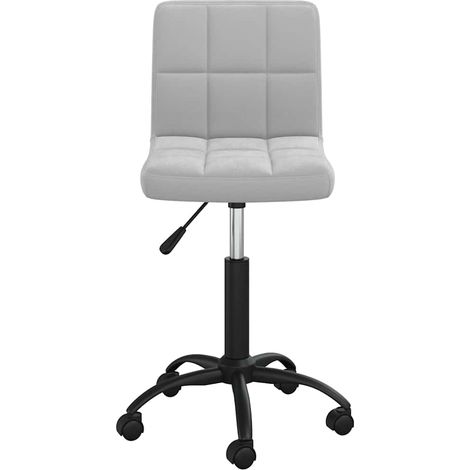 Maison Exclusive - Sedia da Pranzo Girevole Grigio Chiaro in Velluto (1/5)