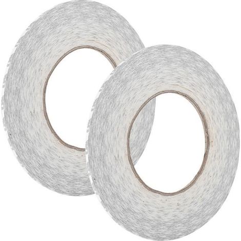 Qiilu Ruban adhésif double face blanc (2 pièces / ensemble) ruban adhésif double face solide 2 mm / 3 mm / 5 mm pour écran LCD (1/4)
