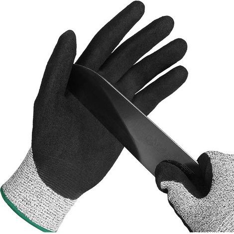 Gant Anti Coupure,Gant Huitre La Protection De Niveau 5 En Treillis Métallique En Acier inoxydable Convient Aux Gants De Travail Pour Les Huîtres (1/5)