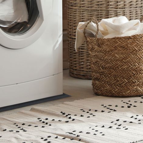 Tapis Anti Vibration - JE CHERCHE UNE IDEE - Noir (1/4)