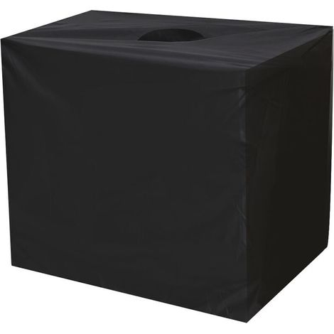 Capot de protection étanche pour conten IBC extéri 600L pour réservoir d'eau de pluie (noir 600L 120x80x100cm) (1/5)