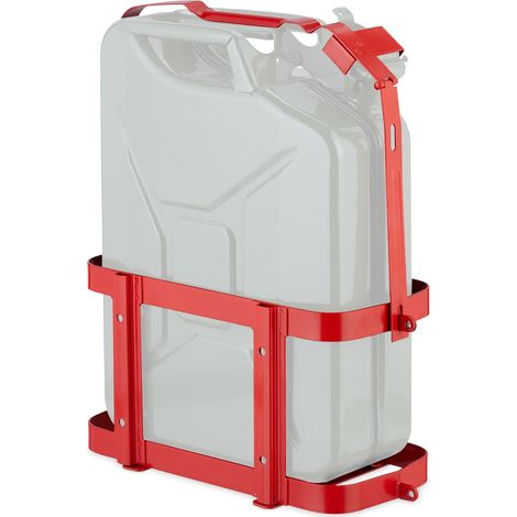 Soporte para bidón de hierro con cerradura para combustible de 10 a 20 litros