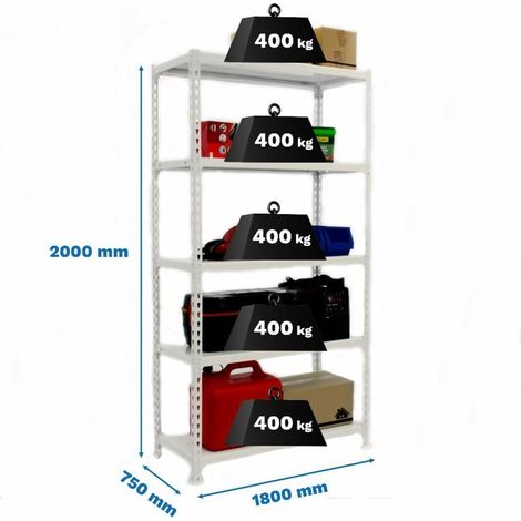 Estantería SIMONRACK Ecoforte 1807-4 Galvanizada sin bandejas