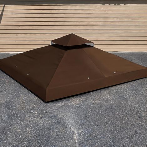 Tonnelle de jardin kaffee en polyester 300 x 300 x 1 cm (1/5)