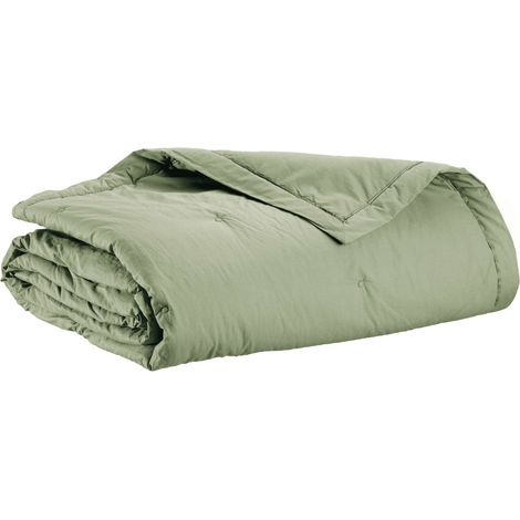 VIVARAISE - Jeté de lit Tika en coton - Thym - 240 x 260 cm (1/4)