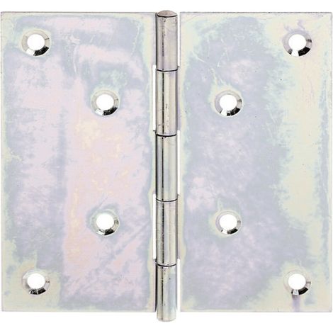 GAH Alberts Tür-Scharnier quadrat., B100xH100mm mit vern. Edelstahlstift (1/3)