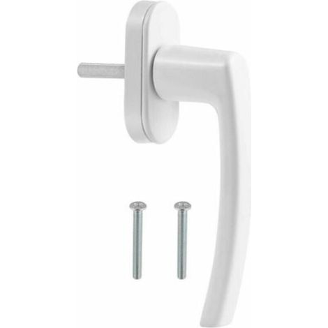 PVC-Fenster- und Türgriff – Weiß, 120 mm, glatte Oberfläche, 2er-Set