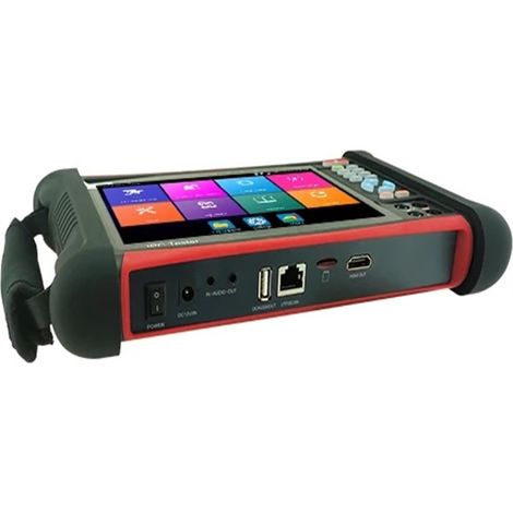 Testeur de vidéosurveillance prenant en charge la caméra IP Testeur De Vidéosurveillance X7MOVTADHS 7 Pouces, Testeur De Caméra Analogique IP 1080p 4k 8mp, Contrôle PTZ, Sortie POE 12V (1/3)