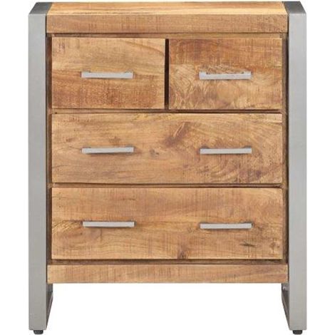 Maison Exclusive - Credenza 60x35x70 cm in Legno di Mango Grezzo (1/5)