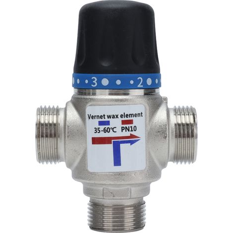 Mitigeur thermostatique, dispositif de contrôle de la température à coupure automatique, grande vanne de Flux G3/4 pouces (1/5)