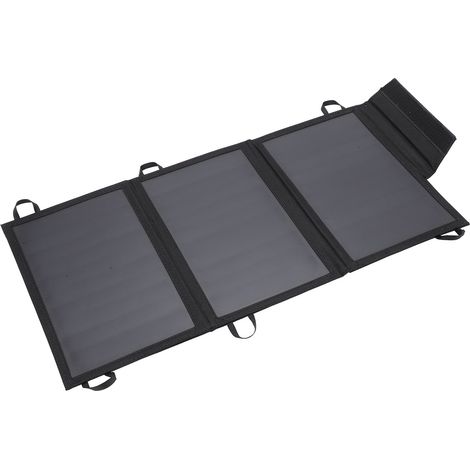 Chargeur solaire pliable 15 W avec deux ports USB pour téléphones, tablettes, haut-parleurs et autres appareils. (1/5)