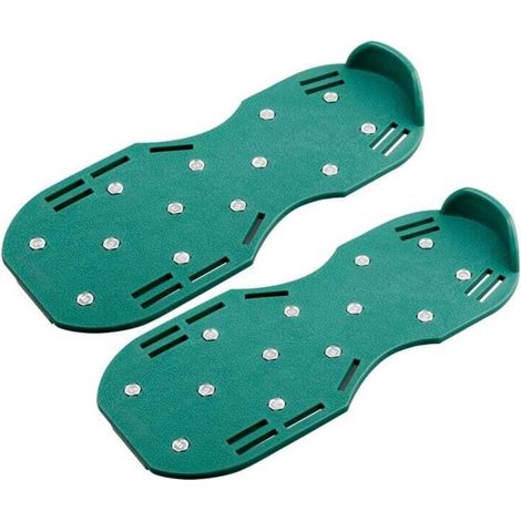 Patchwork clous chaussures, jardin herbe terre de pin 4.2cm herbe clous chaussures de terre de pin gonflable de pelouse, vert (1/3)