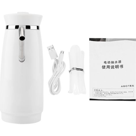 Pompe À Eau Électrique Rechargeable USB - Distributeur Automatique Pour Bidon - Blanc (1/5)