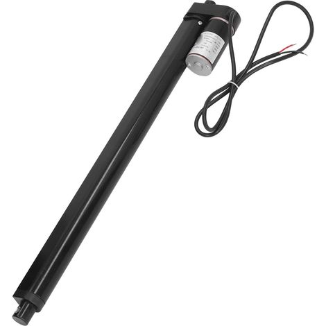 Elektrischer 24-V-Stellantrieb, 400 mm Hub, 1000 N Schubkraft, IP65 wasserdicht, geräuscharm, schwarze Aluminiumlegierung, für die Linearmotorisierung von Betten/Sofas (1/5)