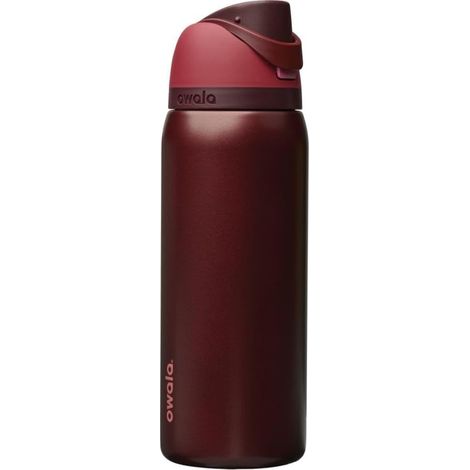 Owala FreeSip - Stainless Steel - Isolierflasche - Trinkflaschen - 32-oz. - Red (Black Cherry)(A7)