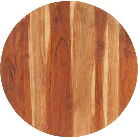 Maison Exclusive - Dessus de table bois massif d'acacia rond 15-16 mm 80 cm (1/5)