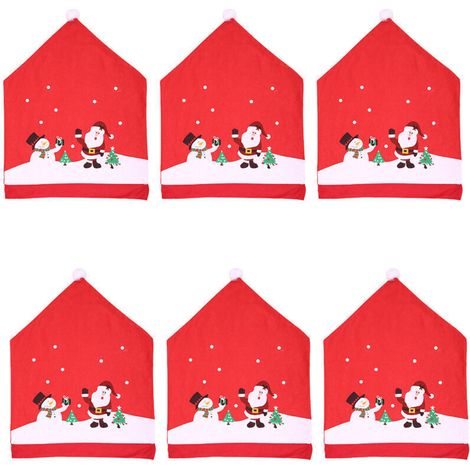 Jeffergarden Ensemble de chaises en tissu non tissé avec tabouret bonhomme de neige de dessin animé