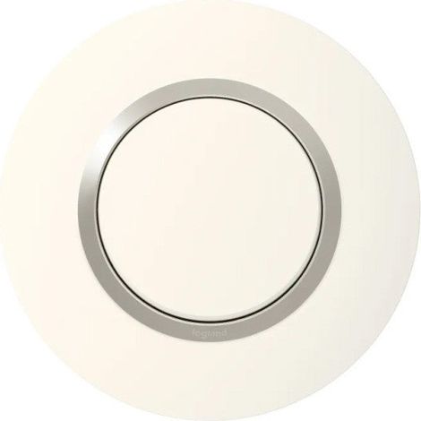 Placa LEGRAND Dooxie 1 puesto redonda pluma