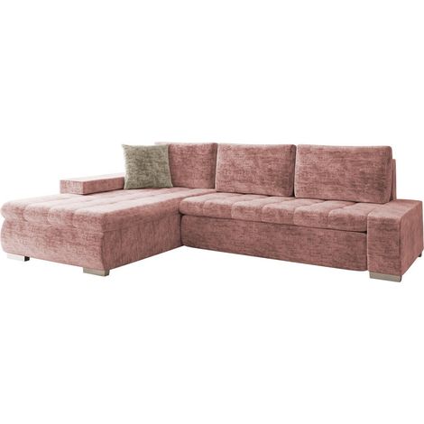 Sofá rinconero Comfivo Nitor II, Miu 2034 + Miu 2041, Función de descanso, Almacenaje, 302x213x80cm, 0