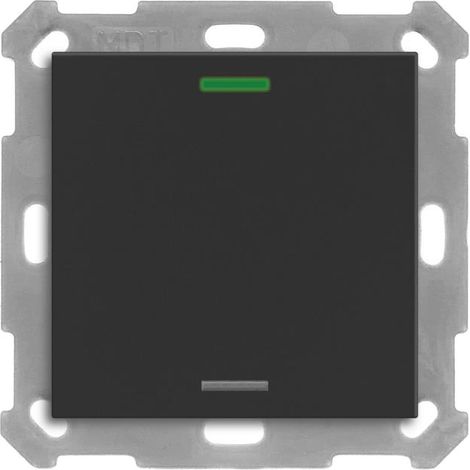 Interrupteur mdt be-tal550106.01 RGBW mat noir 5x8x11 cm