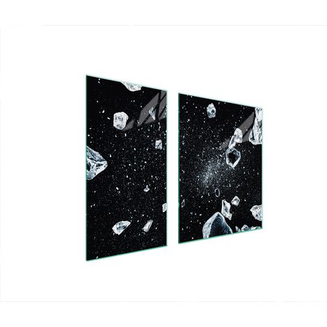 Plaque de protection en verre POUR le poêle 90x52 ICE (1/5)