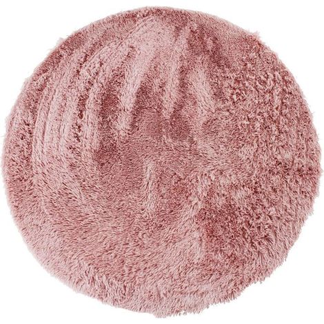 NEO YOGA - Tapis lavable à base fine et souple extra doux rose diam.120 (1/5)