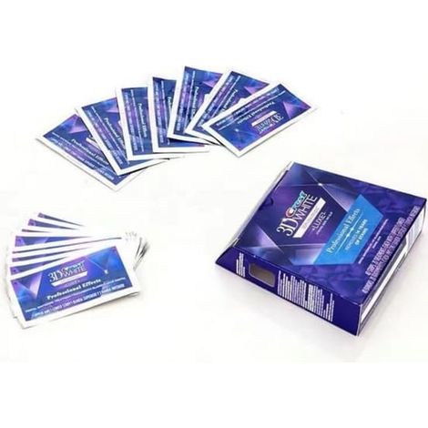 Bandes blanchissantes 3D White pour dents, effet professionnel, White Luxe, 10 paires