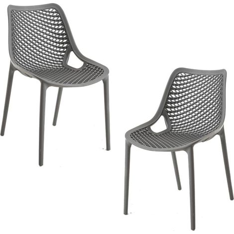 Packs Sillas Comedor - Pack 2 Sillas Kusin - Gris oscuro (1/5)