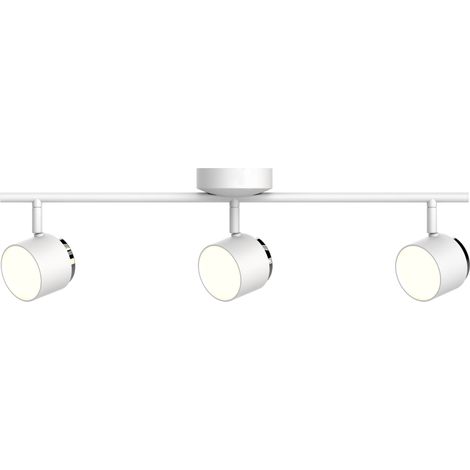 Plafonnier-applique LED 3 spots blanc 3000K KUBIK Polux (1/5)
