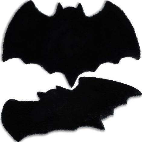 Tapis chauve-souris, paillasson gothique, tapis moderne et doux pour salon, chambre, chambre d'enfant, maison, décoration de fêtes (1/5)