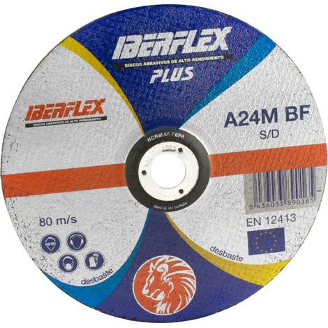Disque abrasif métal SIFER 125 x 7 x 22,2 12200 tr/min A24MCHAA127
