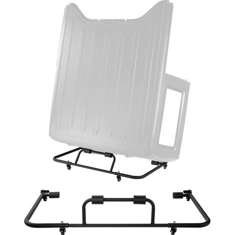 VEVOR Carrello Portaoggetti Rigido con Verniciatura a Polvere, Carrello Portaoggetti per Portiera Auto, con 3 Fori Regolabili e Imbottitura Morbida Ispessita, per Jeep Wrangler TJ, JK, JL, JT