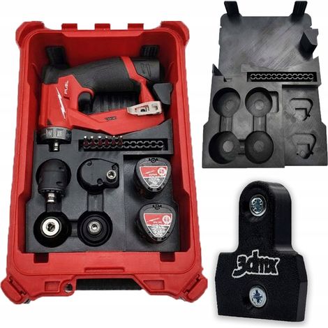 INSERTO ORGANIZZATORE MILWAUKEE PACKOUT PER TRAPANO/AVVITATORE M12 FDDX + OMAGGIO (1/5)
