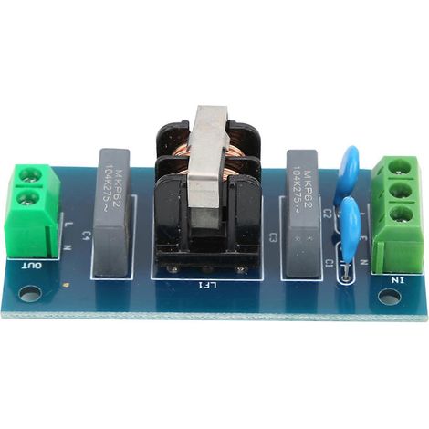 Filtre EMI, signal basse fréquence, outil d'amélioration du son, réduction du bruit, alimentation, 220 V CA (1/4)