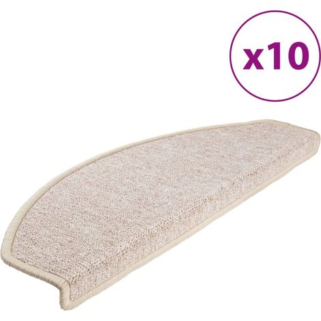 Maison Exclusive - Stufenmatten 10 Stk. 65x24x4 cm Taupe Halbrund