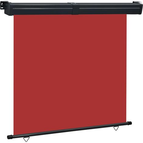 Auvent latéral de balcon 175x250 cm Rouge (1/5)