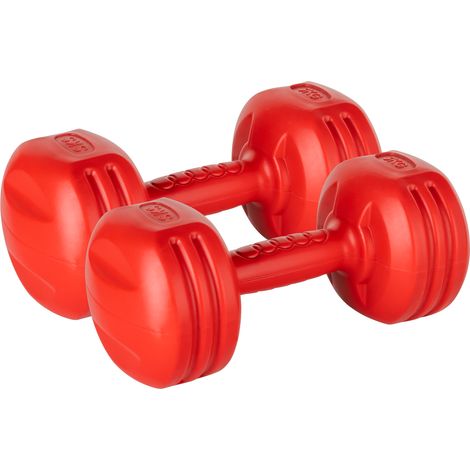 Mancuernas bituminosas, juego de 2 mancuernas de 3 kg para ejercicios rebeldes. (1/4)
