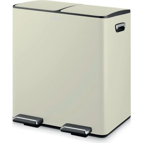 Tower 40L Recycling Pedal Bin, Cream T838022C (1/5)