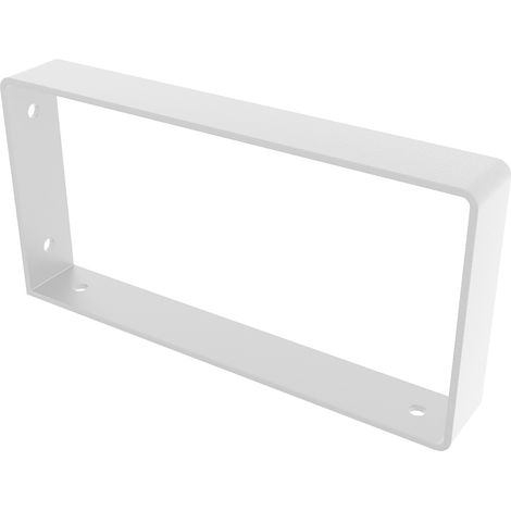 Support d'étagère en fer finition blanche – Dimensions 30x106x211mm – Système de fixation vissé – 1 unité – REI (1/2)