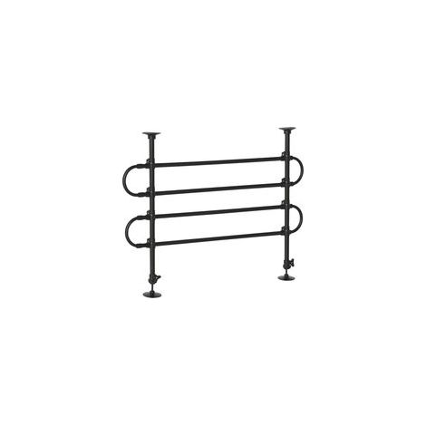 Grille de séparation pour chien universel, barrière de sécurité extensible pour animaux de compagnie, en acier noir