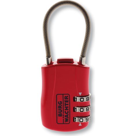 Burg-Wächter Combi 73 30 SB Lucchetto a Combinazione Regolabile, Rosso (1/3)
