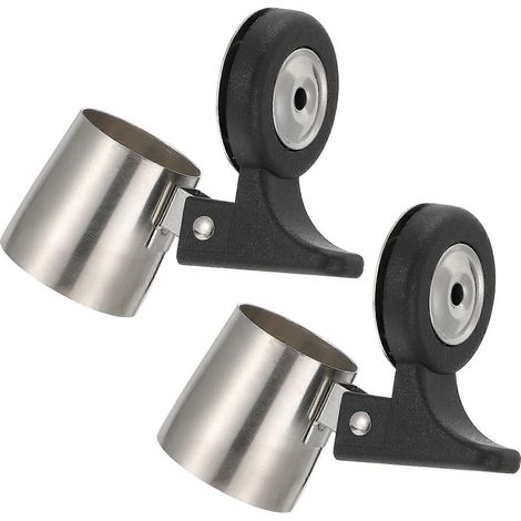 Lot de 2 flûtes à sifflet pour bouilloire, tuyau de bouilloire sifflant, flûte en acier inoxydable-6.00X5.50X3.20CM-Silver (1/2)