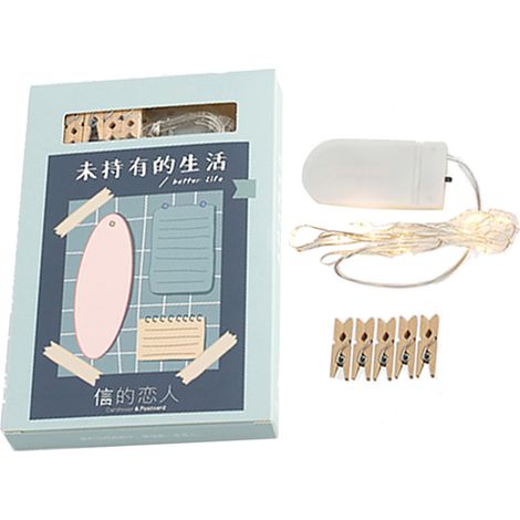 LED-Lichterkette mit Fotoclips für Partys, Hochzeiten, Weihnachten und als Heimdekoration (03)