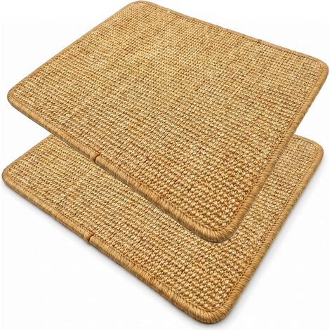 Lot de 2 Tapis à Gratter en Sisal Naturel 30 x 40 cm pour Chat Lapin Rongeurs, Anti-Rayures Protection Meubles Sol,Tapis Lapin Cage Soin des Griffes et des Dents,Tapis à Griffer Animaux (1/5)