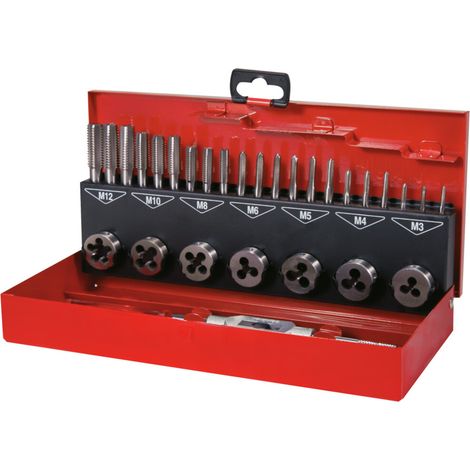 RUKO Gewindeschneidwerkzeug-Satz HSS in Industriekassette - 31 tlg. - 245010