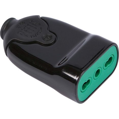 FME 81.001 PRESA BIPASSO 2P+T NERO