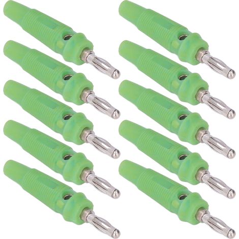 10 Stück/Set 4-mm-Bananenstecker-Buchsenanschluss für Schweißgeräte und Ladegeräte (Grün) (1/5)