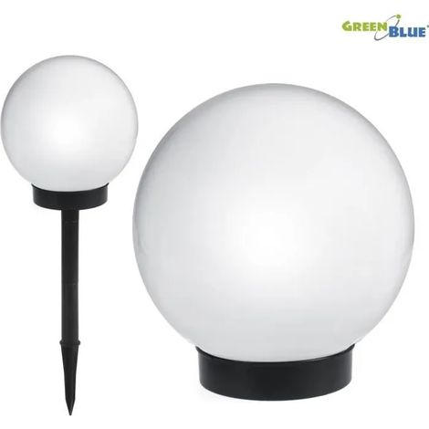 Lampe solaire LED - GreenBlue - GB123 - Design moderne - 20x20x53cm - Blanc (1/4)